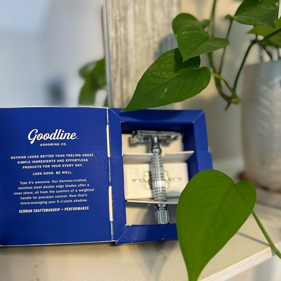Goodline Grooming Co. Double Edge Safety Razor with Stainless Steel Blades NWT - Picture 3 of 4